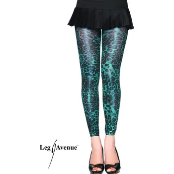 Dámské erotické prádlo Leg Avenue Legíny 7450 leopardí zelené + Doprava zdarma