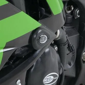 R&G Racing Aero padací chrániče, krátké RACE ONLY, Kawasaki ZX6R Ninja ('09-'12) Černá