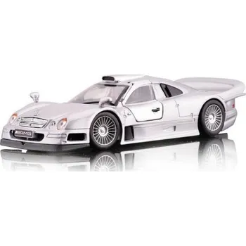autíčko Maisto Mercedes Benz CLK-GTR stříbrný 1 : 26