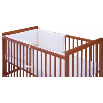 Příslušenství pro dětskou postel a kolébku Mantinel do postýlky 4dílný - Scarlett Hugo - 180 x 30 cm - bílá