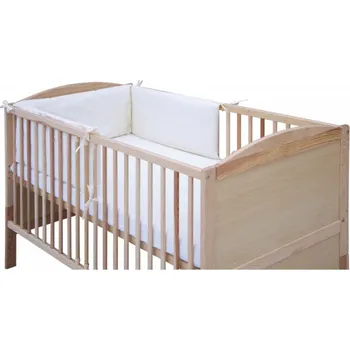 Příslušenství pro dětskou postel a kolébku Mantinel do postýlky 4dílný - Scarlett Oto - 210 x 30 cm - bílá