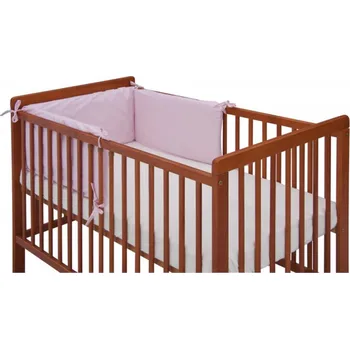 Příslušenství pro dětskou postel a kolébku Mantinel do postýlky 4dílný - Scarlett Hugo - 180 x 30 cm - růžová