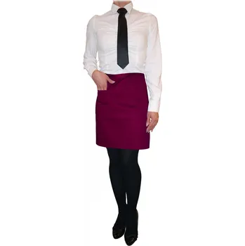 Kuchyňská zástěra Vondrak & Company | Číšnická zástěra krátká - vínová