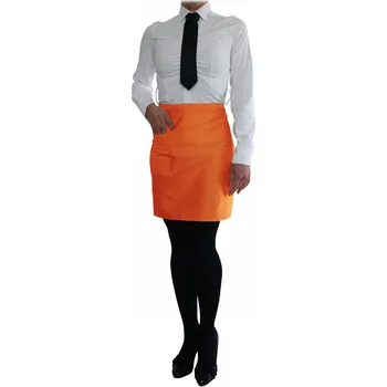 Kuchyňská zástěra Vondrak & Company | Číšnická zástěra krátká - oranžová