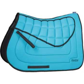 ManMat Podsedlová dečka čtvercová s velkým polstrováním tyrkysová M