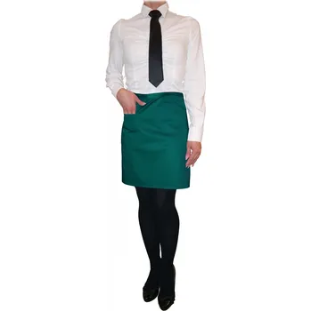 Kuchyňská zástěra Vondrak & Company | Číšnická zástěra krátká - tmavě zelená