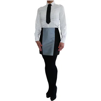 Kuchyňská zástěra Vondrak & Company | Číšnická zástěra krátká - černo-šedá