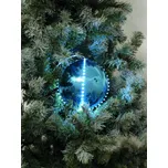 Sněhové LED koule, 15 cm, ledová modrá, 1 ks