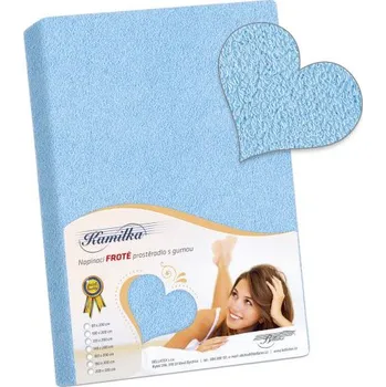 Prostěradlo Bellatex froté prostěradlo Kamilka, světle modré 200 x 220 cm