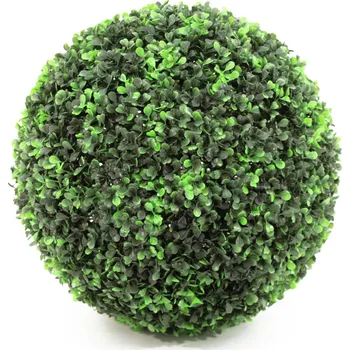 umělá květina Umělý keř Zimostráz - Buxus koule, 35 cm