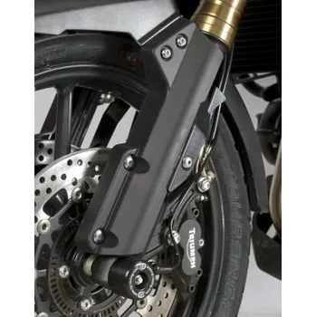 R&G Racing Padací chrániče přední vidlice R&G Racing pro motocykly TRIUMPH Tiger 1200 Explorer, černé (pár)