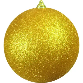 Vánoční dekorace Vánoční dekorační ozdoba, 20 cm, zlatá se třpytkami, 1 ks
