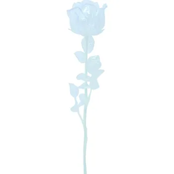 umělá květina Růže čirá, krystalická 81cm, 12ks