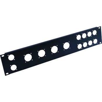 Obal pro zvukovou techniku Přední panel 19" pro 8x D-Type/4xNL8/T, 2HE