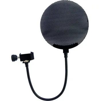 Audio Mikrofonní plop filtr, kovový, černý