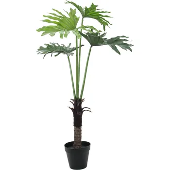 umělá květina Umělá palma Splitphilodendron - 4 listy, 120cm