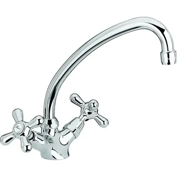 Vodovodní baterie Geos agt Dřezová stojánková baterie s otočným ramínkem s keramickým mechanismem 17.570 CR 17.570CR