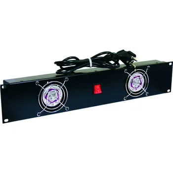 Obal pro zvukovou techniku Přední panel 19“ 2HE s ventilátory