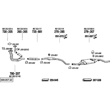 nosný (montážní) držák Bosal 250-525