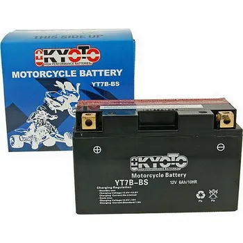 Motobaterie Kyoto Baterie KYOTO 12V 6Ah YT7B-BS (dodáváno s kyselinovou náplní)