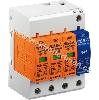Přepěťová ochrana svodič přepětí OBO V25-B+C/3+NPE /5094463/