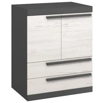 Komoda Komoda 80 TREND v šedé kombinací, 80 x 101 x 41 cm skladem