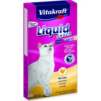 Vitakraft Cat Liquid Snack kuře/taurin 6 x 15 g