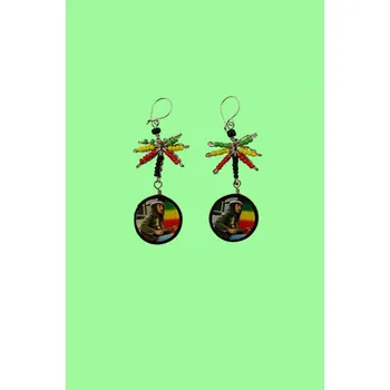 Náušnice Bob Marley náušnice