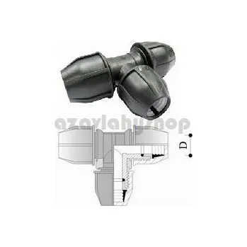 Vodovodní potrubí T kus 25 mm (FISH T kus 25 mm PN16)