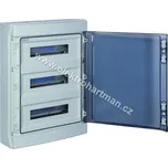 rozvodnice nástěnná RZI-N-1T18 IP65 18M průhledné dvěře, šedá /OEZ:44386/