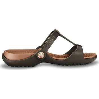 Dámské pantofle Crocs Cleo III Espresso/Bronze W9