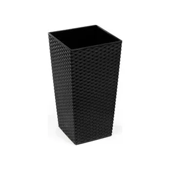 Květináč Květinový obal FINEZIA RATTANO ø 25 cm Barva: černá