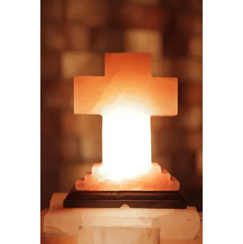 Solná lampa Solná elektrická lampa Kříž