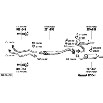 nosný (montážní) držák Bosal 251-832