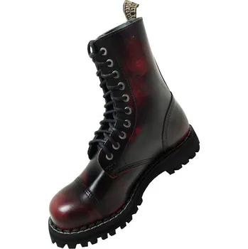 Těžké boty Steel boty 10D Red