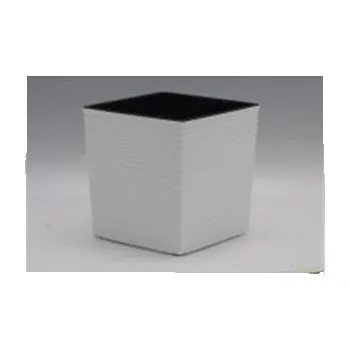 Obal na květináč Květinový obal JUKA VRUB ø 30 cm Barva: Bílá