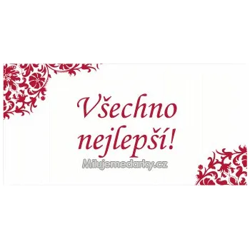 Dárková visačka komplimentka k dárku: Všechno nejlepší!