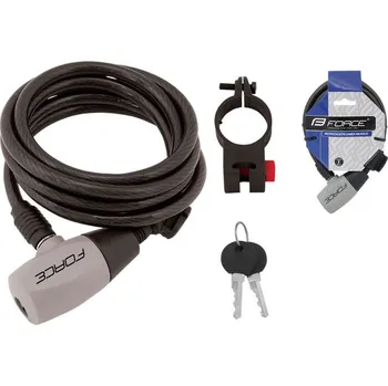 Zámek na kolo Zámek spirál.185cm/8mm + držák