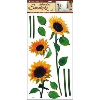 Samolepící dekorace Samolepící dekorace Slunečnice 10032 / Samolepky na zeď Room Decor (69 x 32 cm)