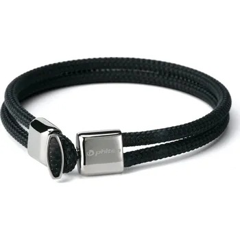 Náramek Náramek Phiten X100 Carbon Barva: stříbrná, Velikost: 19 cm