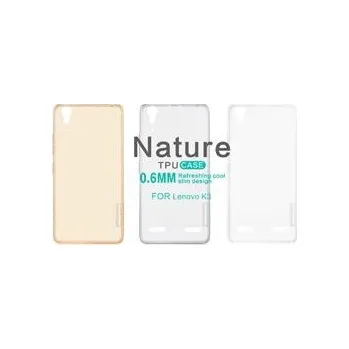 Pouzdro na mobilní telefon Nillkin Nature TPU průhledné silikonové pouzdro Grey pro Lenovo A6000 / A6010