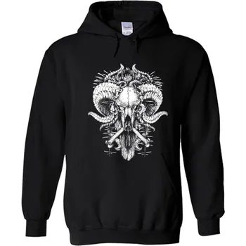 Pánská mikina mikina s kapucí Skull Of A Ram - lebka