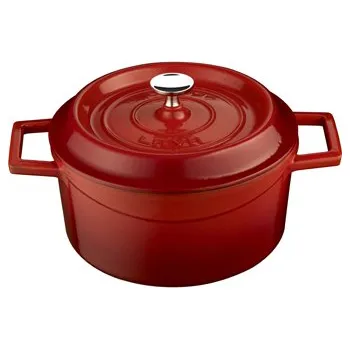 LAVA Metal Litinový hrnec 32 cm, červený