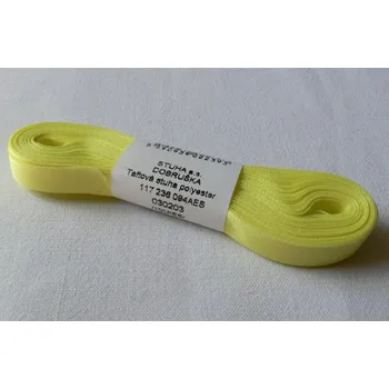 Stuha Stuha taftová 9 mm, banánová - 203