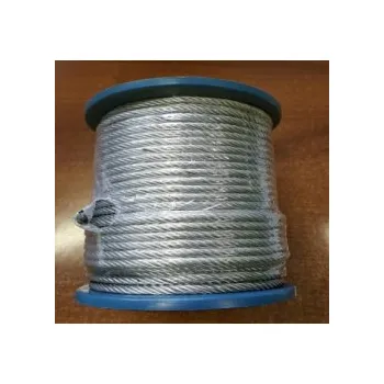 Lano Lano - lanko ocelové ČSN 024320 6x7+FC poplastované DIN 3055 Zn, Rozměr 5/6 mm