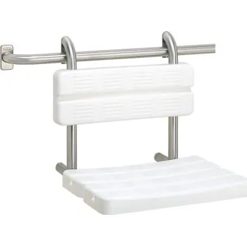 Koupelnové sedátko Sedátko s opěrkou zad do sprchy závěsné Franke KWC CNTX400WB