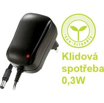 Napáječ NK120P100 12V/1A spínaný konc. 5,5/2,5 mm (síťový napájecí zdroj pro široké použití 12V= / 1 A)