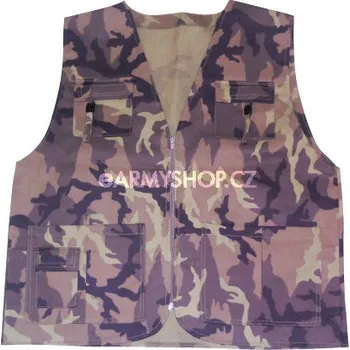 Pánská vesta Excalibur Trade vesta vz.95 zelený potisk letní XXL