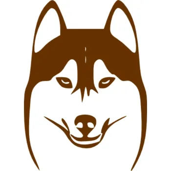 samolepka Merci-shop. Samolepky na auto Sibiřský husky ( 10 x 15 cm )