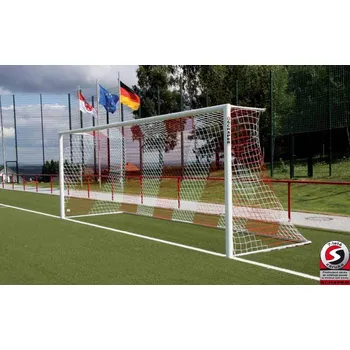 Sportovní branka Fotbalová branka Schäper 7,32x2,44m Typ2 (Soutěžní branka do pouzder s integrovanými úchyty sítě)